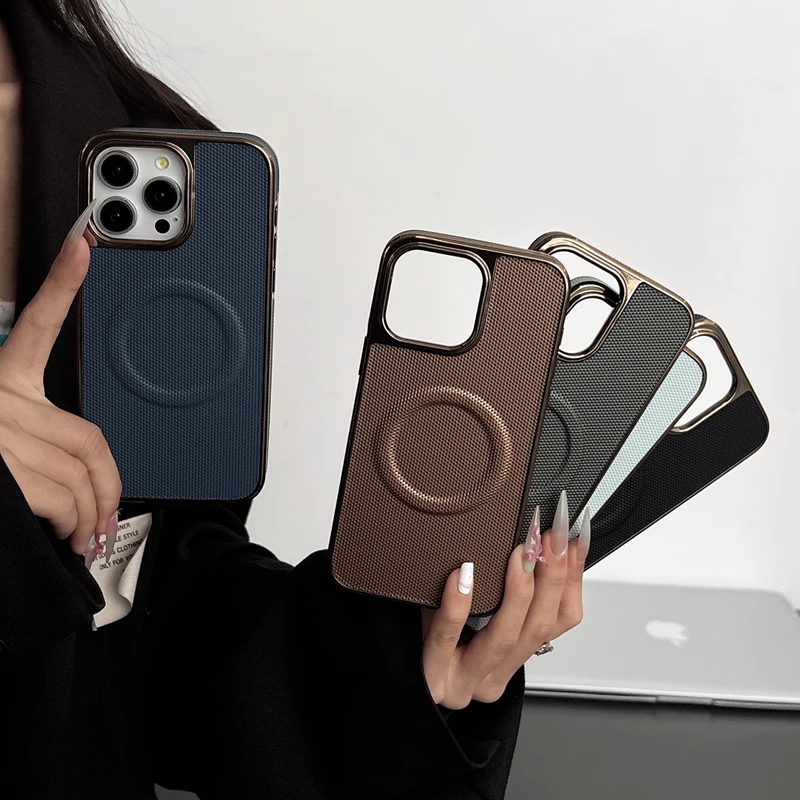 LuxEdge ElectroPlated Magnetic Case –  Magnetic Charging & Full Protection