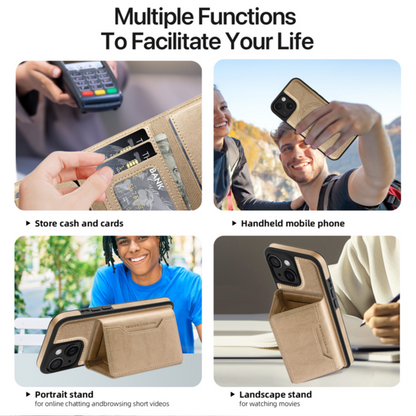 VaultSkin Multi-Function Wallet Phone Case – Magnetic Charging & Stand Function