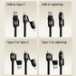 TrustCore 4-in-1 Spring Cable – 240W Ultra-Fast Charging, CarPlay Ready