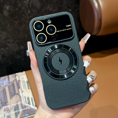 LycheeEdge Magnetic Stand Case – Textured Elegance & Practical Design