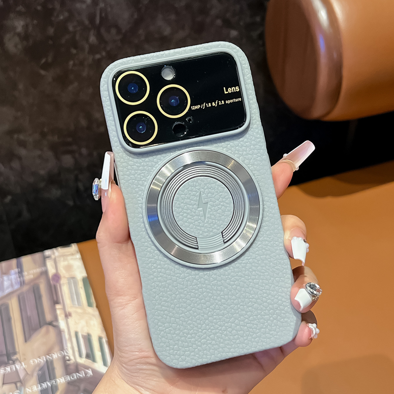 LycheeEdge Magnetic Stand Case – Textured Elegance & Practical Design