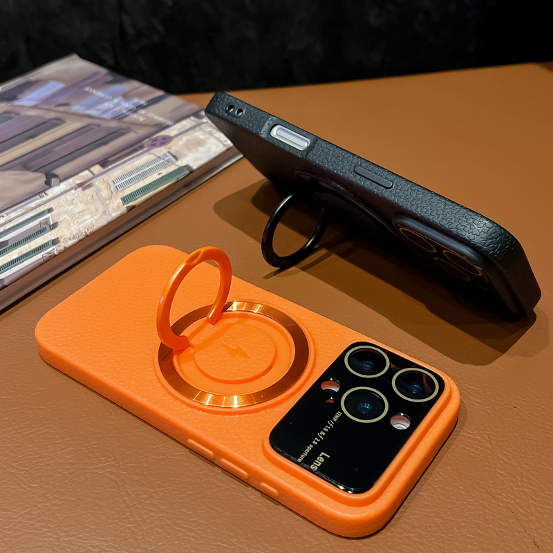 LycheeEdge Magnetic Stand Case – Textured Elegance & Practical Design