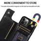 AurumLuxe Flip Wallet Case – Leather Texture, Card Slots & MagSafe Compatible