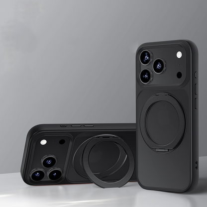 Velora SpinShield Case – Soft-Touch Comfort, 360° Stand & Magnetic Charging