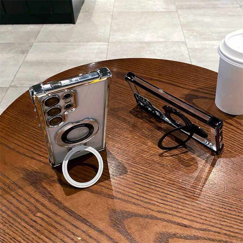 CushionEdge MagStand Case – Stylish Drop Protection & Magnetic Ready