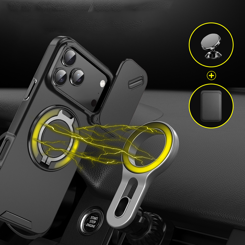 TechOrbit RotateShield MagStand Case – Full Lens Guard & Magnetic Power