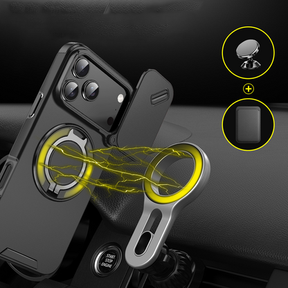TechOrbit RotateShield MagStand Case – Full Lens Guard & Magnetic Power