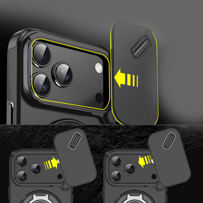 TechOrbit RotateShield MagStand Case – Full Lens Guard & Magnetic Power