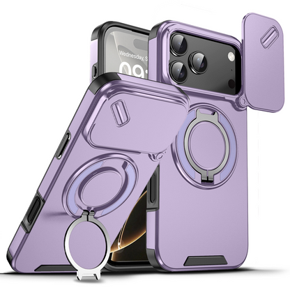 TechOrbit RotateShield MagStand Case – Full Lens Guard & Magnetic Power