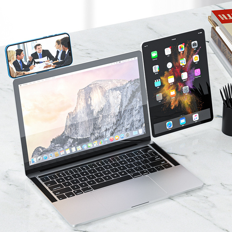 FlexSide Magnetic Phone Mount – Laptop Screen Extension & Sync Support