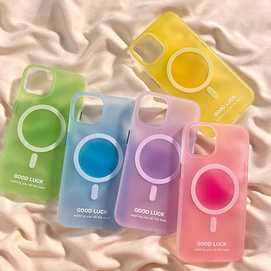 JellyGlow Magnetic Case – Crystal-Clear Style with MagSafe Support