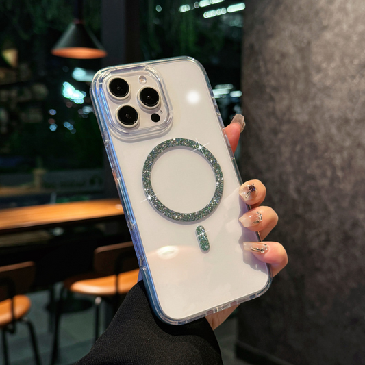 LumiShield Sparkle Case  – Bright Design,  Magnetic Charging & 360° Drop Defense