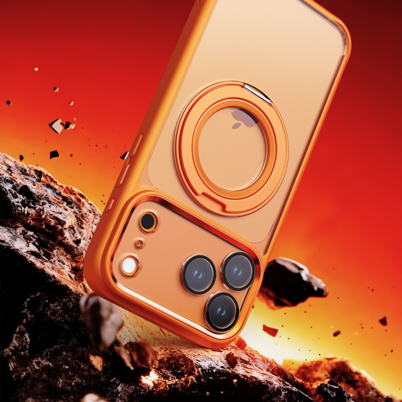 PureClear RotateStand Case – Minimal Look with Magnetic Function