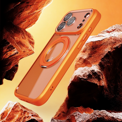 PureClear RotateStand Case – Minimal Look with Magnetic Function