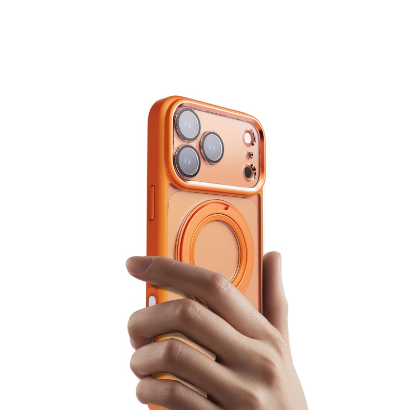 PureClear RotateStand Case – Minimal Look with Magnetic Function