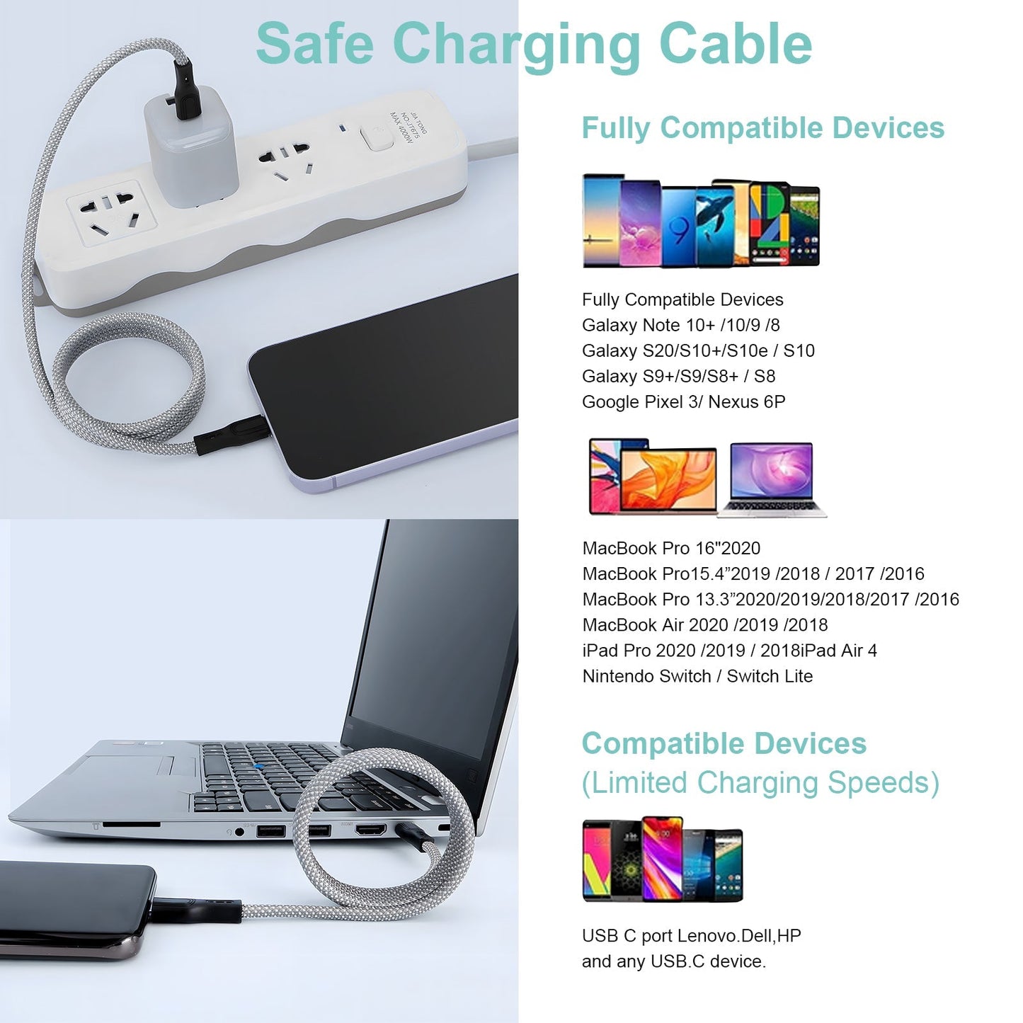 Tangle-Free Magnetic Charging Cable: Strong Magnet and Fast Charging