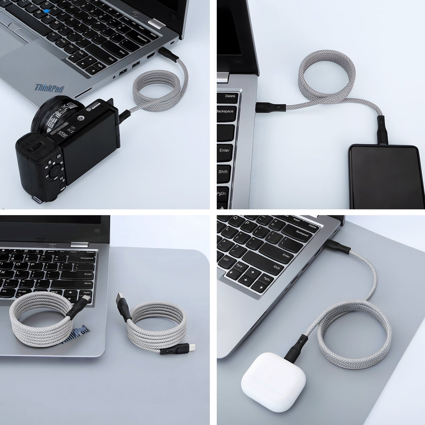 Tangle-Free Magnetic Charging Cable: Strong Magnet and Fast Charging